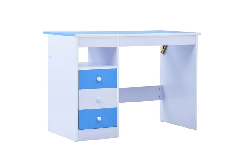 Skrivbord för barn lutbart blå och vit - Blå - Barn & bebis - Barnmöbler - Barnbord