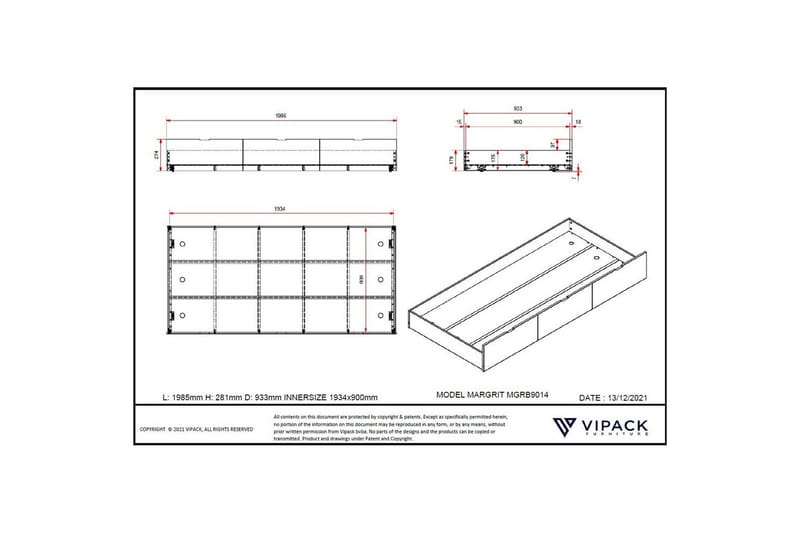 UnderBed Margarit - Barn & bebis - Barnmöbler - Barnbord - Sängbord barn & nattduksbord barn