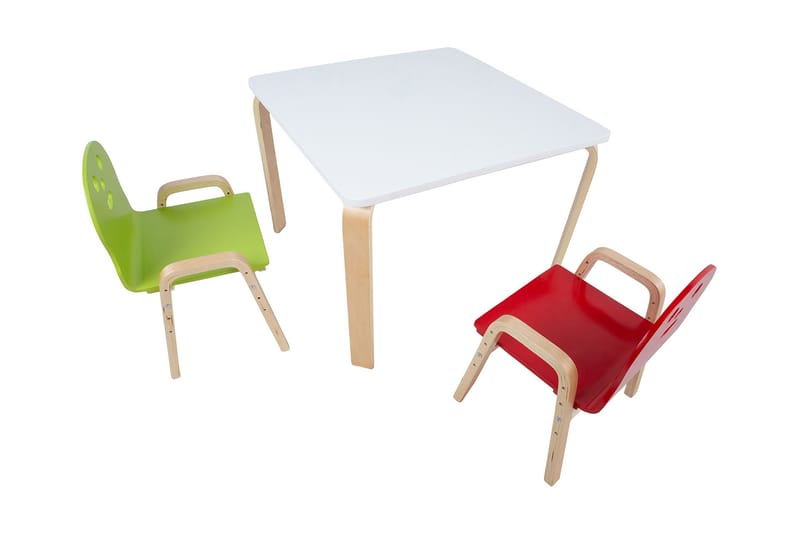 HAPPY Barnbord 75x75xH50 cm Vit - Barnbord och stolar