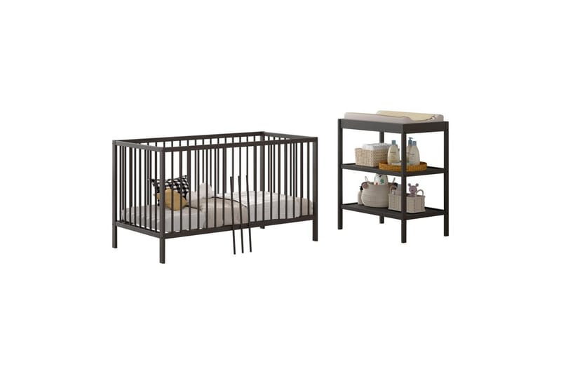 Dino Möbelset för Barnrum - Antracit - Barn & bebis - Barnmöbler - Barnmöbelset - Sovrumsset barn