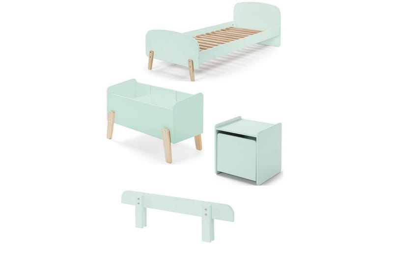 Kiddy Möbelset för Barnrum - Mint - Barn & bebis - Barnmöbler - Barnmöbelset - Sovrumsset barn