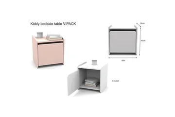 Kiddy Möbelset för Barnrum - Rosa - Barn & bebis - Barnmöbler - Barnmöbelset - Sovrumsset barn
