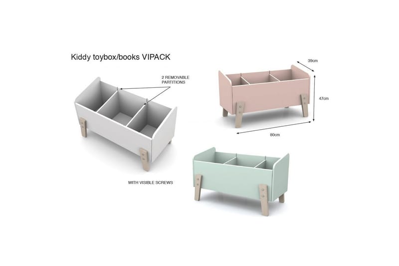 Kiddy Möbelset för Barnrum - Rosa - Barn & bebis - Barnmöbler - Barnmöbelset - Sovrumsset barn