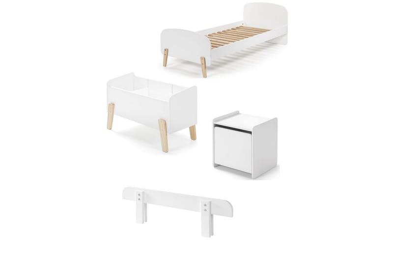 Kiddy Möbelset för Barnrum, Vit