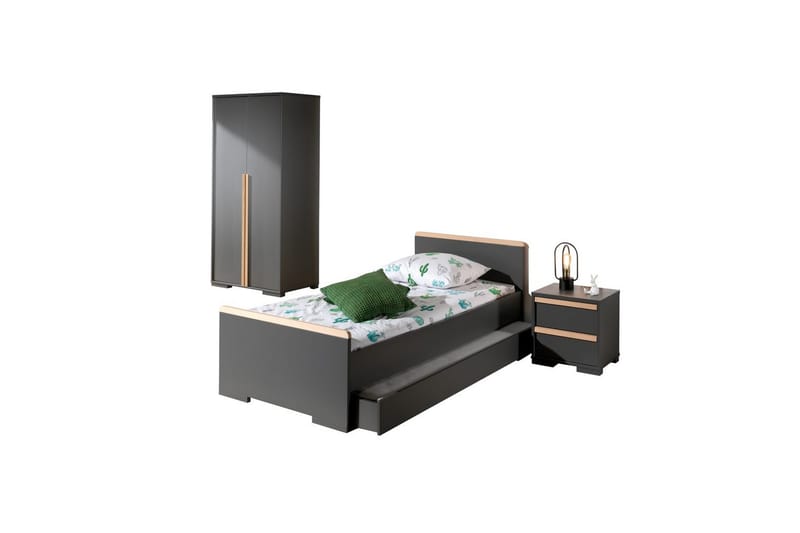 London Möbelset för Barnrum - Antracit - Barn & bebis - Barnmöbler - Barnmöbelset - Sovrumsset barn
