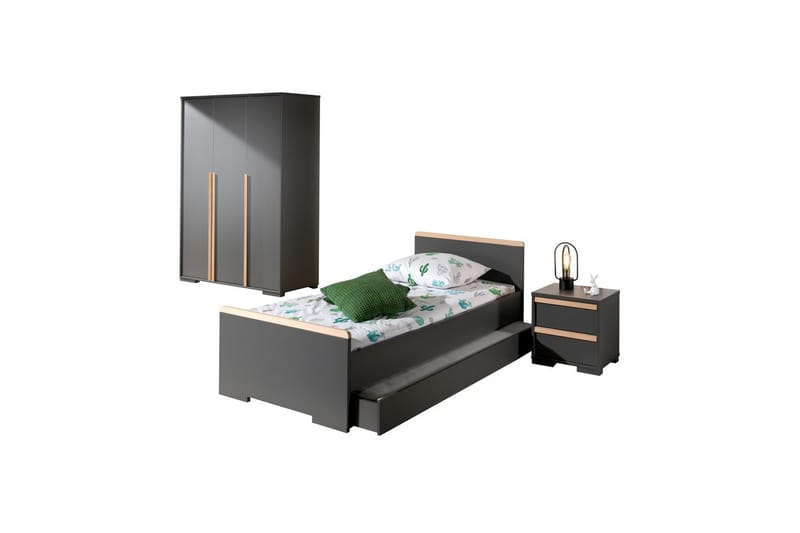 London Möbelset för Barnrum - Antracit - Barn & bebis - Barnmöbler - Barnmöbelset - Sovrumsset barn