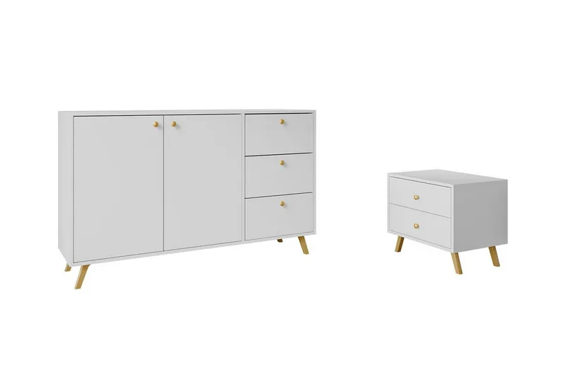 Emyvale Möbelset För Barnrum, Vit