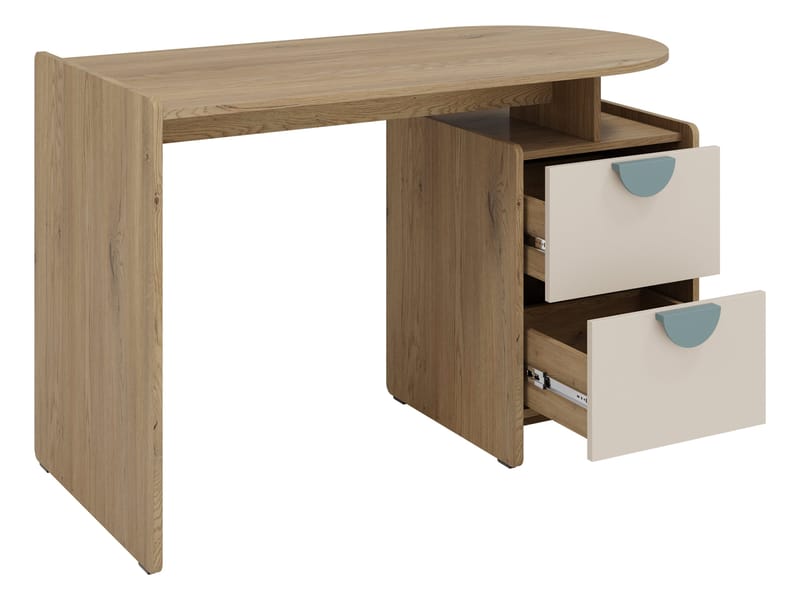 Zarek Sovrumsmöbelset - brun, beige och rosa - Barn & bebis - Barnmöbler - Barnmöbelset - Sovrumsset barn