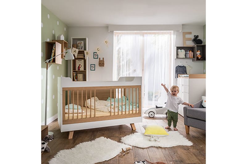 4YOU Spjälsäng 70x140 cm Vit - Vit - Barn & bebis - Barnmöbler - Barnsäng & juniorsäng