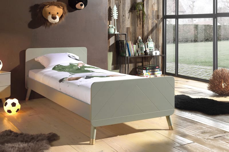 ARLUM Säng 90x200 cm Grön - Grön - Barn & bebis - Barnmöbler - Barnsäng & juniorsäng