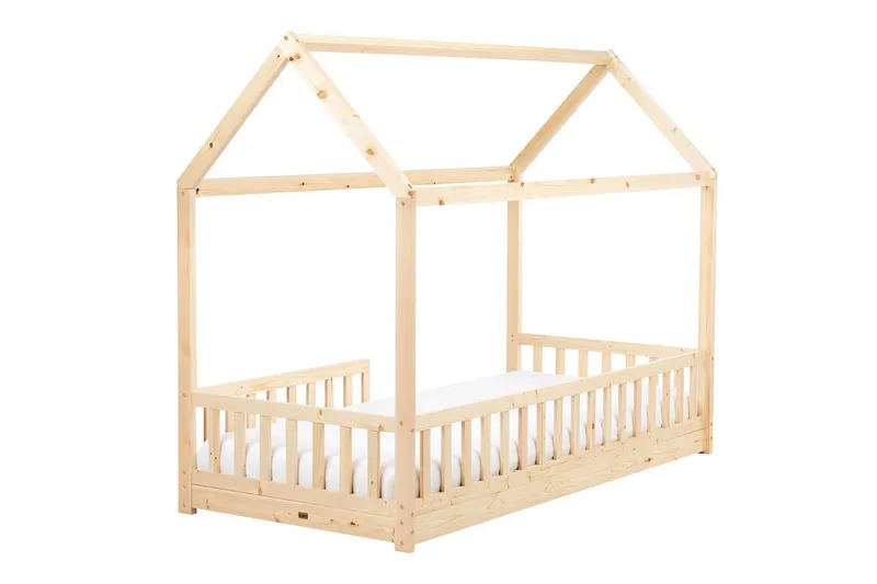 Barnsäng Cossaye - Ljus trä - Barn & bebis - Barnmöbler - Barnsäng & juniorsäng - Hussäng