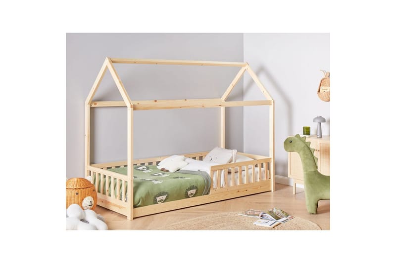 Barnsäng Cossaye - Ljus trä - Barn & bebis - Barnmöbler - Barnsäng & juniorsäng - Hussäng