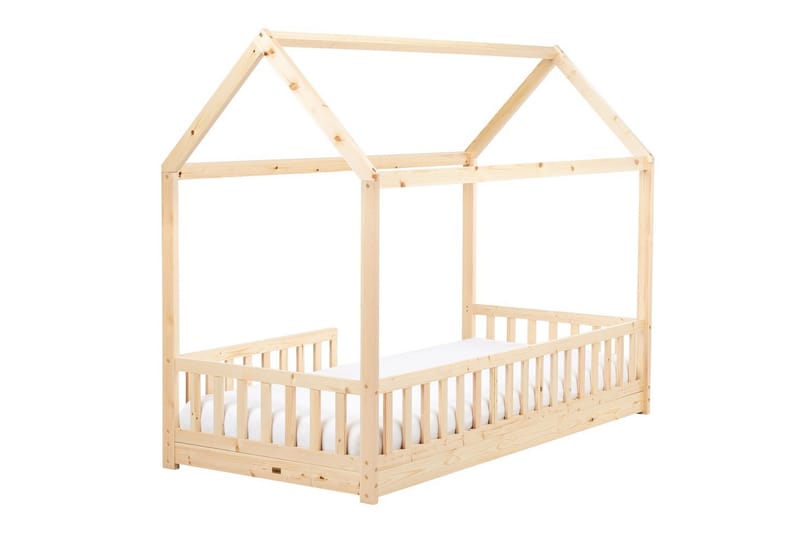 Barnsäng Cossaye - Ljus trä - Barn & bebis - Barnmöbler - Barnsäng & juniorsäng - Hussäng