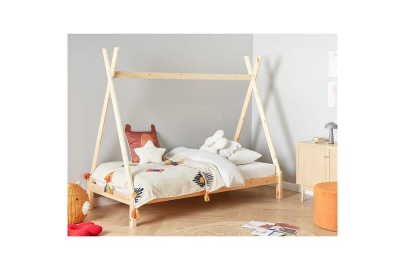 Barnsäng Devay - Ljus trä - Barn & bebis - Barnmöbler - Barnsäng & juniorsäng - Hussäng
