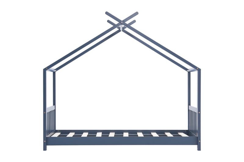 Barnsäng grå massiv furu 70x140 cm - Grå - Barn & bebis - Barnmöbler - Barnsäng & juniorsäng