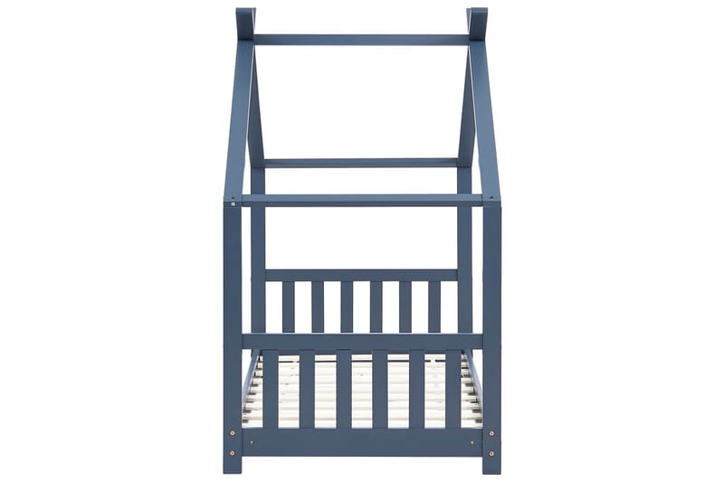 Barnsäng grå massiv furu 70x140 cm - Grå - Barn & bebis - Barnmöbler - Barnsäng & juniorsäng