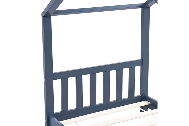 Barnsäng grå massiv furu 70x140 cm - Grå - Barn & bebis - Barnmöbler - Barnsäng & juniorsäng