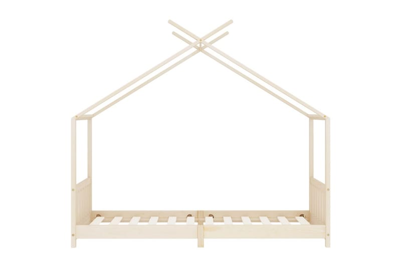 Barnsäng massiv furu 80x160 cm - Brun - Barn & bebis - Barnmöbler - Barnsäng & juniorsäng