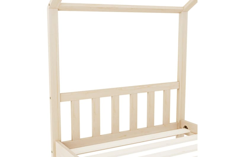 Barnsäng massiv furu 80x160 cm - Brun - Barn & bebis - Barnmöbler - Barnsäng & juniorsäng