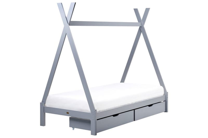 Barnsäng med lådor Devay - Grå - Barn & bebis - Barnmöbler - Barnsäng & juniorsäng - Hussäng