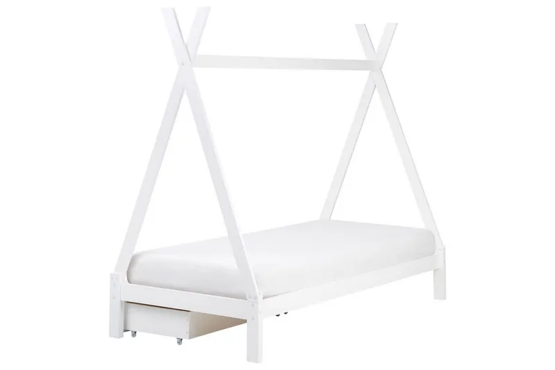 Barnsäng med lådor Devay - Vit - Barn & bebis - Barnmöbler - Barnsäng & juniorsäng - Hussäng