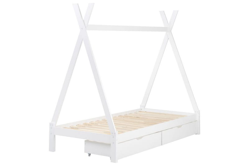 Barnsäng med lådor Devay, Vit