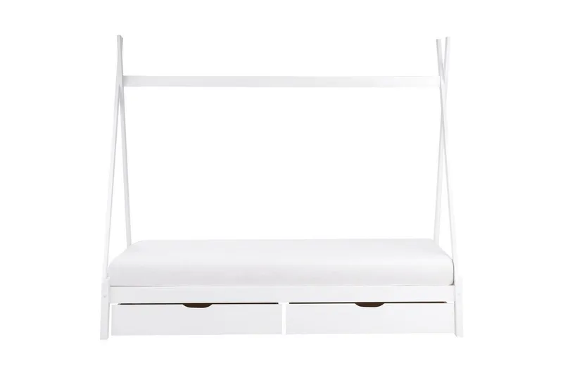Barnsäng med lådor Devay - Vit - Barn & bebis - Barnmöbler - Barnsäng & juniorsäng - Hussäng