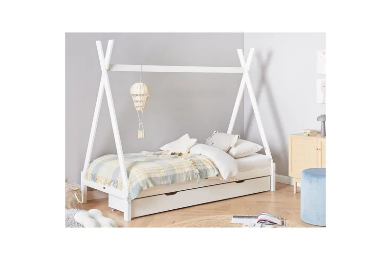 Barnsäng med lådor Devay - Vit - Barn & bebis - Barnmöbler - Barnsäng & juniorsäng - Hussäng