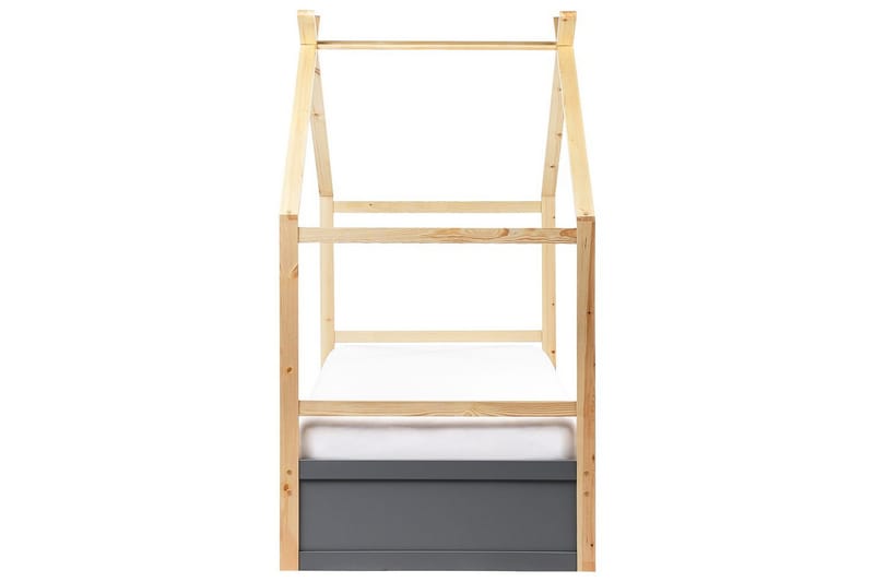 Barnsäng Orgeval - Grå, ljust trä, vit - Barn & bebis - Barnmöbler - Barnsäng & juniorsäng - Hussäng