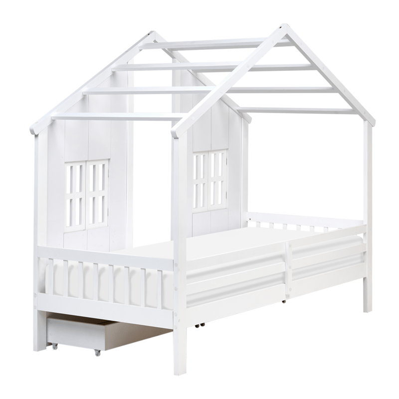 Barnsäng Trappes - Vit - Barn & bebis - Barnmöbler - Barnsäng & juniorsäng - Hussäng