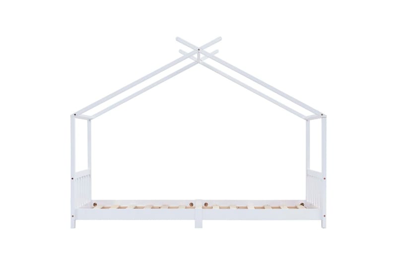 Barnsäng vit massiv furu 80x160 cm - Vit - Barn & bebis - Barnmöbler - Barnsäng & juniorsäng