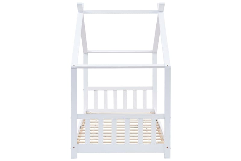 Barnsäng vit massiv furu 90x200 cm - Vit - Barn & bebis - Barnmöbler - Barnsäng & juniorsäng
