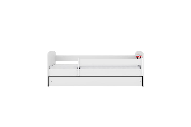 Brandbil med förvaringslåda Barnsäng 70x140 cm Vit - Babydreams - Barn & bebis - Barnmöbler - Barnsäng & juniorsäng