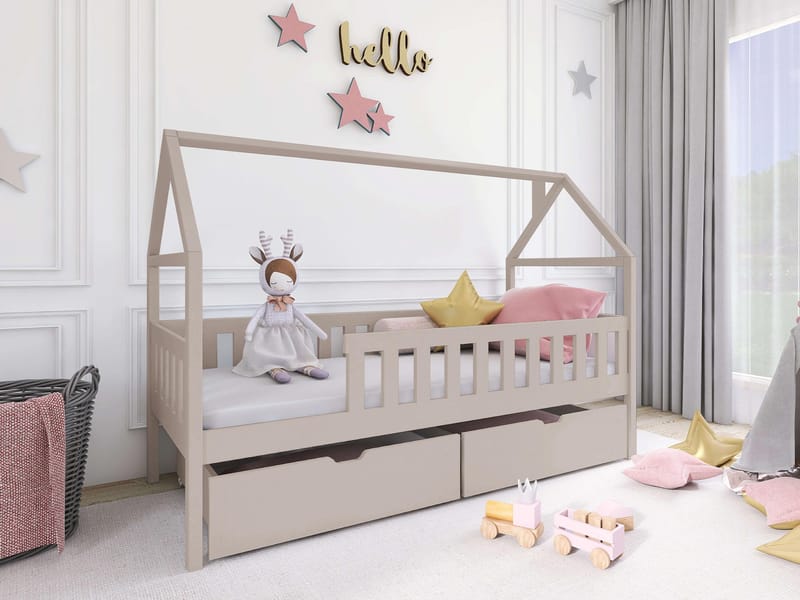 Claven Hussäng 86x208 cm - Beige - Barn & bebis - Barnmöbler - Barnsäng & juniorsäng - Hussäng