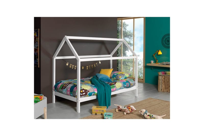 Dallas Hussäng 98x208 cm - Vit - Barn & bebis - Barnmöbler - Barnsäng & juniorsäng - Hussäng