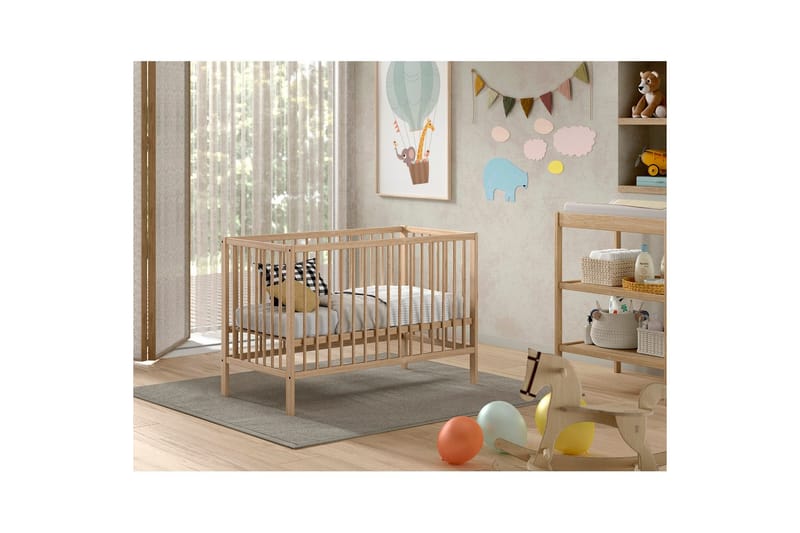 Dino Spjälsäng 60x120 cm - Natur - Barn & bebis - Barnmöbler - Barnsäng & juniorsäng