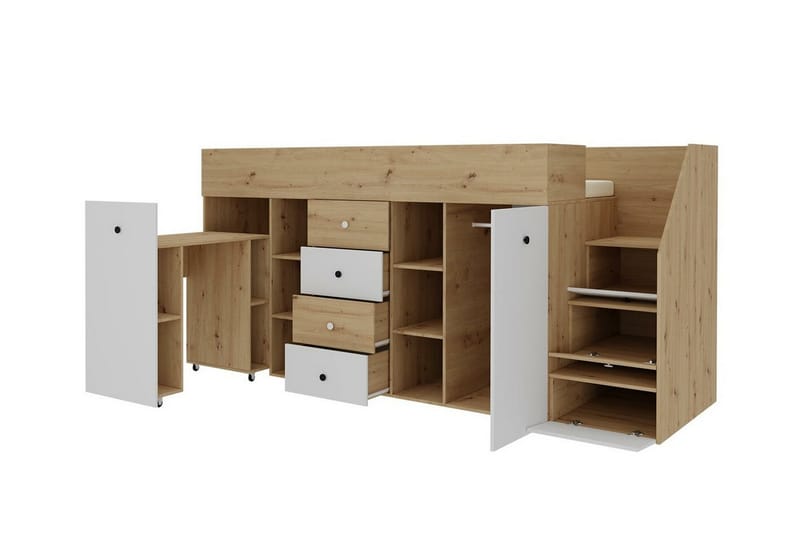 Dunvegan Juniorsäng 90x200 cm Svart - Barn & bebis - Barnmöbler - Barnsäng & juniorsäng