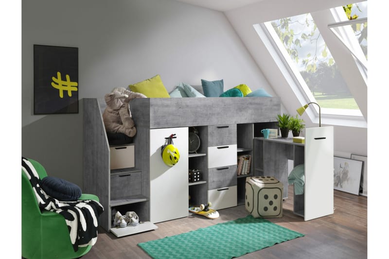 Dunvegan Juniorsäng 90x200 cm Vit - Barn & bebis - Barnmöbler - Barnsäng & juniorsäng