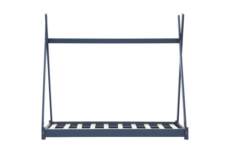 Barnsäng grå massiv furu 70x140 cm - Mörkgrå - Barn & bebis - Barnmöbler - Barnsäng & juniorsäng