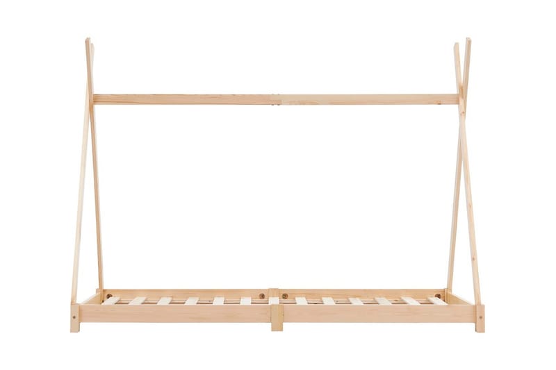 Barnsäng massiv furu 90x200 cm - Brun - Barn & bebis - Barnmöbler - Barnsäng & juniorsäng