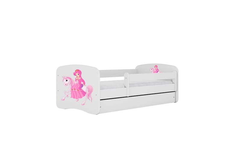 PRINSESSA Barnsäng 140x70 cm med Madrass Rosa - Barn & bebis - Barnmöbler - Barnsäng & juniorsäng - Enkelsäng barn