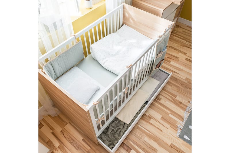 EVOLVE Spjälsäng 70x140 cm Trä/Natur - Ek - Barn & bebis - Barnmöbler - Barnsäng & juniorsäng