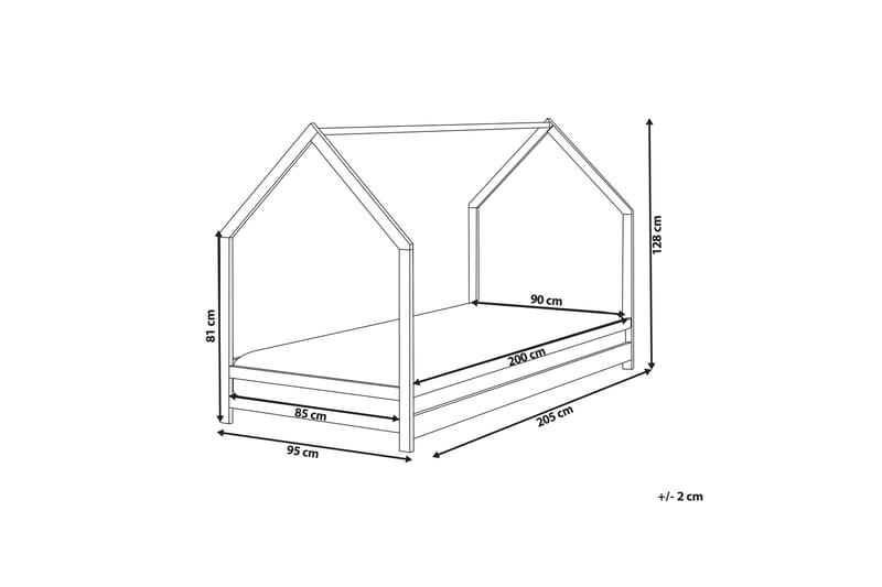 Farrah Juniorsäng 90x200 cm - Ljust trä - Barn & bebis - Barnmöbler - Barnsäng & juniorsäng
