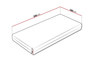 Fynlee Skummadrass 180x200 cm - Vit - Barn & bebis - Barnmöbler - Barnsäng & juniorsäng - Barnmadrass & resårbotten barn