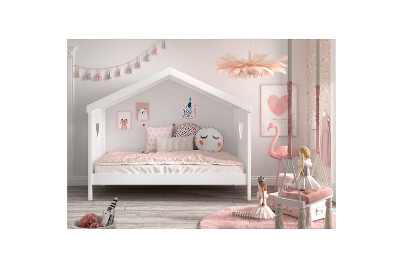 Hussäng Amori 90 x 200 cm White - Barn & bebis - Barnmöbler - Barnsäng & juniorsäng - Hussäng