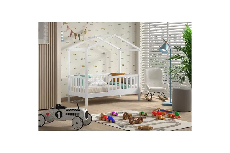 Hussäng för Småbarn Dallas 70x140 cm Vit - Vit - Barn & bebis - Barnmöbler - Barnsäng & juniorsäng