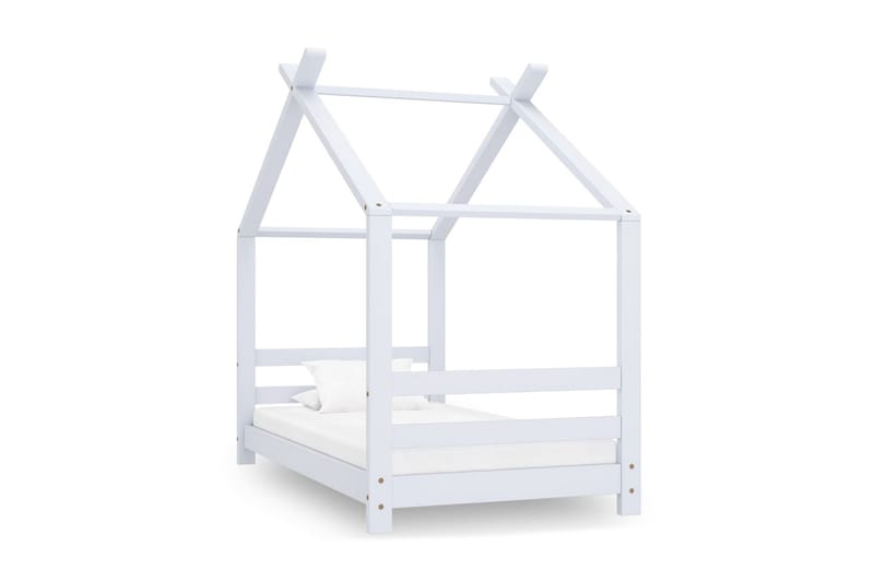 Hussäng vit massiv furu 70x140 cm - Antikvit - Barn & bebis - Barnmöbler - Barnsäng & juniorsäng - Hussäng