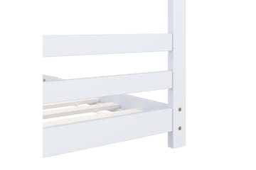 Hussäng vit massiv furu 90x200 cm - Vit - Barn & bebis - Barnmöbler - Barnsäng & juniorsäng - Hussäng