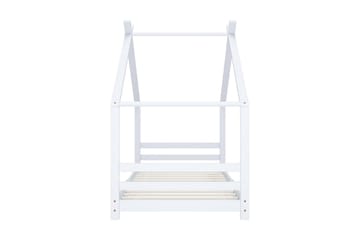 Hussäng vit massiv furu 90x200 cm - Vit - Barn & bebis - Barnmöbler - Barnsäng & juniorsäng - Hussäng