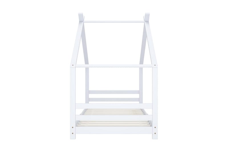 Hussäng vit massiv furu 90x200 cm - Vit - Barn & bebis - Barnmöbler - Barnsäng & juniorsäng - Hussäng